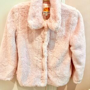 C&C California Kids Pink Plush Fur Holiday Jacket
